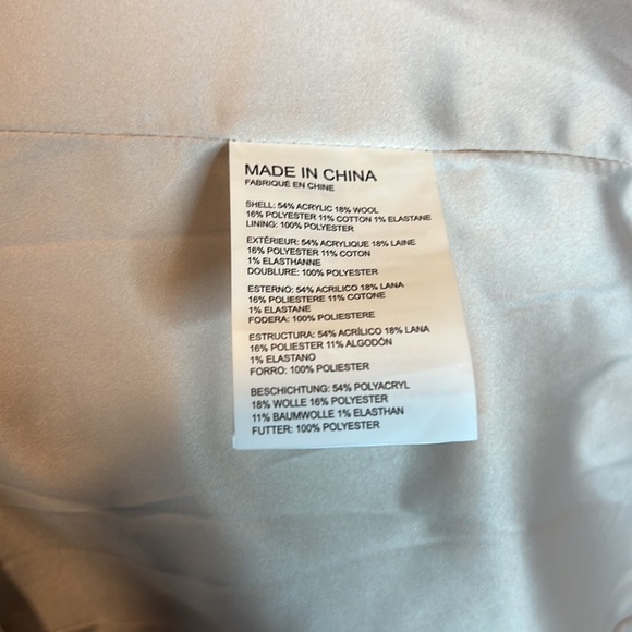 Club Monaco Blush Pink Wool Blend Coat Size S - Picture 8 of 9